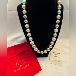 Kenneth Jay Lane pearl necklace new